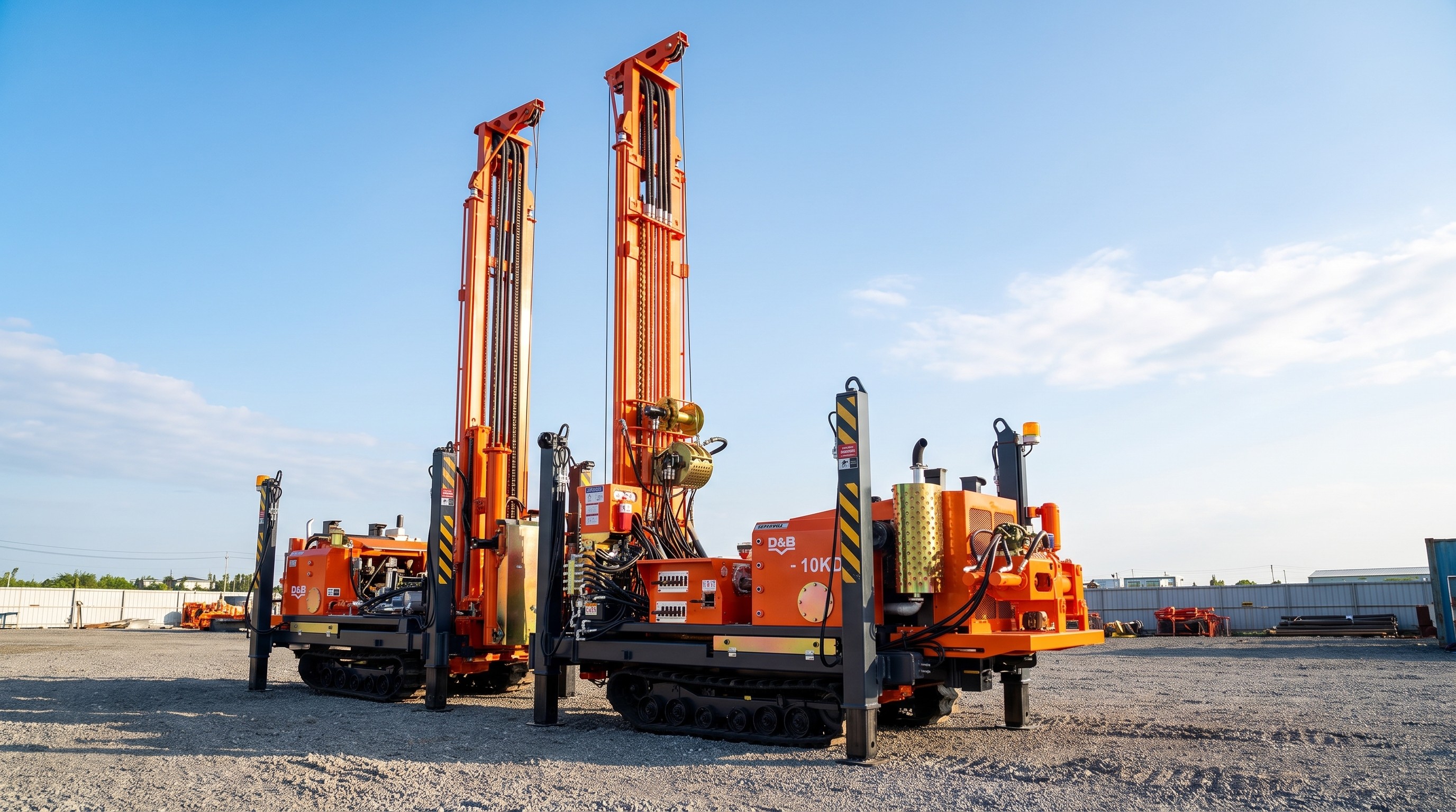 Drilling rigs used for geotechnical soil investigation